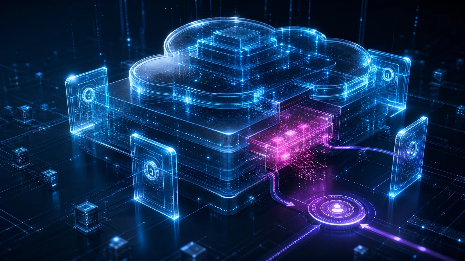 Cloud control plane with one exposed configuration boundary