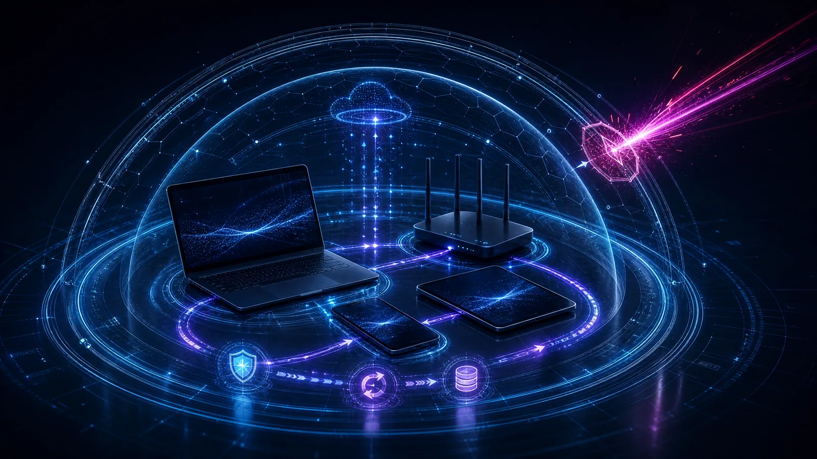 Personal devices protected by nested security, update, and backup fields