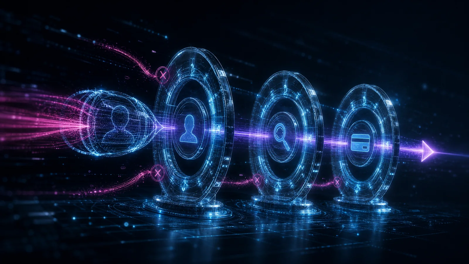 Suspicious transaction passing through identity, evidence, and payment verification gates